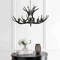 Jonathan Y Eldora 30" 5-Light Rustic Farmhouse Adjustable Resin Antler LED Chandelier, Black JYL6300C - alternate 2