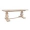 Homeroots 81" Antiqued White Solid Wood Trestle Base Dining Table 488689 - alternate 2