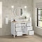 James Martin Vanities Lorelai 48" Single Vanity, Bright White, w/ 3 CM Tajnar Eclos Top w/FreePower Wireless Charger 424-V48-BW-FTJR - alternate 3