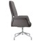 Leisuremod Summit Office Chair in Faux Leather and Aluminum Frame with Adjustable Height and Swivel, Grey SGO21GRL - alternate 2