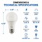 Euri Lighting A19 LED Bulbs, 9W, 810 lm, 60W Eq., 3000K, E26, CEC/JA8, UL, 2PK EA19-9W5000CEC-2 - alternate 1
