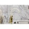 Kingston Brass Bridge Kitchen Faucet with Brass Sprayer, Brushed Brass KS8267CKLBS - alternate 3