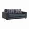 Homeroots 78" Gray Chenille Convertible Futon Sleeper Sofa And Toss Pillows With Storage 607138 - alternate 3