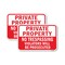 Signmission Private Property No Trespassing Violators Prosecut 1, 18'' X 24'' 2 Signs, Heavy Gauge Aluminum, 2PK A-1824-2PACK-24828 - alternate 1