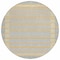 Homeroots 8' Gray And Silver Round Striped Washable Indoor Outdoor Area Rug 610470 - alternate 2