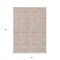 Homeroots 8' X 10' Salmon Copper And Beige Striped Washable Indoor Outdoor Area Rug 587971 - alternate 3