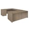 Regency U-Desks, 29 in H, 71 in W X Wood, Noble Oak LUDF7135NO - alternate 1
