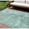 Homeroots 9' X 12' Emerald Abstract Washable Indoor Outdoor Area Rug 607786 - alternate 1