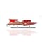 Homeroots 7" Red Manufactured Wood Hand Painted Decorative Boat 401870 - alternate 3