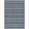 Homeroots 9' X 12' Navy Blue And Mint Green Striped Washable Indoor Outdoor Area Rug 610550 - alternate 2