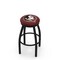 Holland Bar Stool Co 30" Blk Wrinkle Florida State (Head) Swivel Bar Stool, Accent Ring L8B2B30FSU-HD - alternate 1