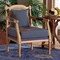 Baxton Studio Clemence French Provincial Grey Fabric Whitewashed Mahogany Wood Armchair 254-13828-ZORO - alternate 4