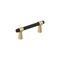 Amerock Mergence 3 inch 76mm Center-to-Center Matte Black/Champagne Bronze Cabinet Pull BP37385FBCZ - alternate 1