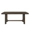 Homeroots 70" Espresso Wood Trestle Base Dining Table 631277 - alternate 1
