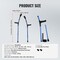 Vevor Forearm Crutches Aluminum Walking Crutches with Adjustable Height & Cuffs, 2PK FBL580319 - alternate 5