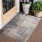 Homeroots 3' X 5' Gray Charcoal And Beige Abstract Washable Indoor Outdoor Area Rug 588522 - alternate 1