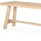Homeroots 56" Natural Distressed Solid Wood Live Edge Bench 606743 - alternate 2