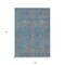 Homeroots 9' X 12' Teal Blue And Pink Abstract Washable Indoor Outdoor Area Rug 599842 - alternate 2