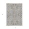 Homeroots 3' X 5' Gray Beige And Ivory Floral Washable Indoor Outdoor Area Rug 605473 - alternate 2