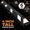Xpose Safety Parking Block, Rubber, 6 in Height, 72 in Length, Black/White 10 PK PBSW-6-10-X-S - alternate 2