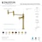 Kingston Brass Deck Mount Pot Filler Faucet with Knurled Handle, Polished Nickel KS3706RKX - alternate 3