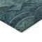 Homeroots 3' X 5' Teal Blue And Green Abstract Washable Indoor Outdoor Area Rug 618178 - alternate 4