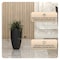 Leisuremod Crete Modern Tapered Round Fiberstone & MgO Clay Planter with Cover, Weather-Resistant CP16BL - alternate 2