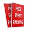 Signmission Free Event Parking, Plastic Signs Only 24 Inch x 36 Inch, Corrugated Plastic, 2PK CSB-2436-2PACK-Free Event Parking - alternate 1