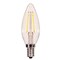 Satco Satco B11 E12 (Candelabra) Filament LED Bulb Warm White 60 Watt Equivalence 2 pk S21827 - alternate 2