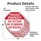 Signmission Private Property No Sitting or Clim, 4 inch X 4 inch, Vinyl Decal, 5PK OC-D-5PACK-4-154 - alternate 3