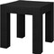 Homeroots 22" Black Wood Square End Table 544225 - alternate 2