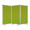 Homeroots 71" Green Iron Folding Three Panel Screen Room Divider 348667 - alternate 1