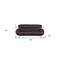 Homeroots 80" Brown Leather Sofa With Silver Legs 329463 - alternate 2