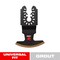 Diablo 2 3/4 in. X 2 3/4 in. W Diamond Grit Oscillating Blade Grout DOU16DGX - alternate 3