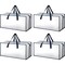 Simple Deluxe Extra-Large Moving Bags with Carrying Handles and Durable Zippers, Fold Flat, White, 4PK HKBAGXMOVING23WHTX4 - alternate 1