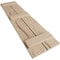 Ekena Millwork Rustic Two Board Spaced Board-n-Batten Hand Hewn Faux Wood Shutters, 11 1/2W x 64H, PR SHUBSS11X64HHPR - alternate 3