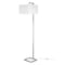Homeroots 68" Nickel Floor Lamp With White Frosted Glass Rectangular Shade 523419 - alternate 2