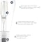 Luxrite Vintage ST19 LED Light Bulb 75 Watt Equivalent, 5CCT 2700K-5000K, 7W, Dimmable, 800, 6PK LR21686 - alternate 2