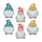 Homeroots Set of Six Gray Terracotta Wildlife Gnomes, 6PK 518127 - alternate 1