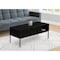 Monarch Specialties Coffee Table, 42"L, Rectangular, Cocktail, Lift-top, Black Laminate, Black Metal, Contemporary I 3808 - alternate 2