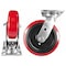 Hyw Products Heavy Duty Caster 8in x 2in Polyurethane on Plastic Wheel Stainless Steel - Swivel 40-80S-A1-PU(STS) - alternate 2
