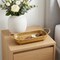 Homeroots 11in Gold Cast Iron Handmade Trinket Tray 634793 - alternate 2
