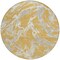 Homeroots 8' Gold Gray And Ivory Round Abstract Washable Indoor Outdoor Area Rug 600086 - alternate 2