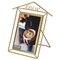 Fabulaxe 11x8" Vertical Decorative Gold Metal Floating Easel Back Picture Frame QI004844.L - alternate 1