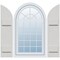 Ekena Millwork Rustic 2 Board Joined Board-n-Batten Faux Wood Shutters w/Quarter Round Arch Top, 10 3/4W x 36H, PR FBJ06Q11X036RUF - alternate 1