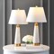 Jonathan Y Travis 26.5" Marble/Iron Gold Modern Column LED Table Lamp, White, 2PK JYL5055A-SET2 - alternate 2