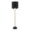 Jonathan Y Joel 63.5" Coastal Bohemian Scallop Shade Rattan/Metal LED Floor Lamp w/ Pull Chain, Black/Brass Gold JYL1153C - alternate 3