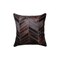 Homeroots Set of Two 18" Chocolate Chevron Cowhide Throw Pillows, 2PK 544584 - alternate 3