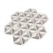 Apollo Tile Mirage 12x12 Warm Beige White Marble Mosaic 3D Pyramid Wall and Floor Tile (4.92 sq ft/case), 5PK APLSAH88IR06A - alternate 2