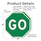 Signmission Go, 6 inch X 6 inch, Plastic Sign, 2PK OC-P-2PACK-6-213 - alternate 2